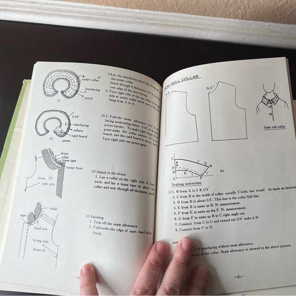 RARE BOOKS Vintage 1953 “Pattern Drafting” by C. Hokama Okinawa, Clothes Making - Picture 10 of 10